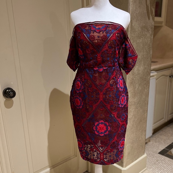 Much more flattering in person and on. Firm fitting shape flattering dress - Picture 6 of 12